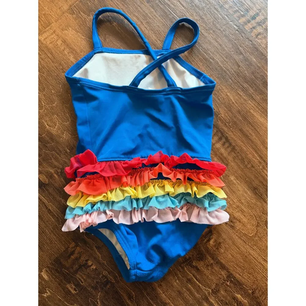 Hanna Andersson Sunblock Tulle ruffle one piece size 3